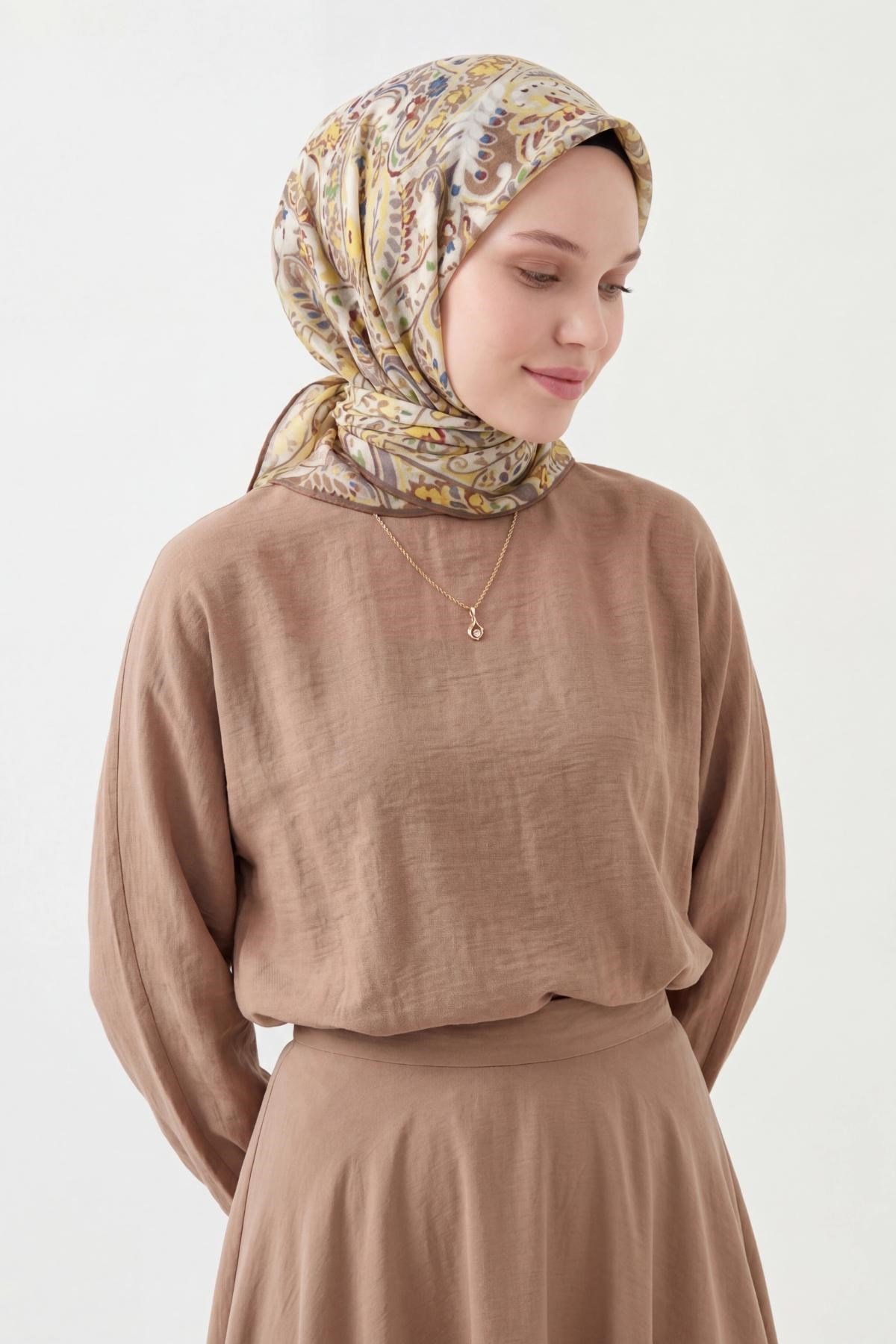 Soft Eşarp Perla Sarı 90x90