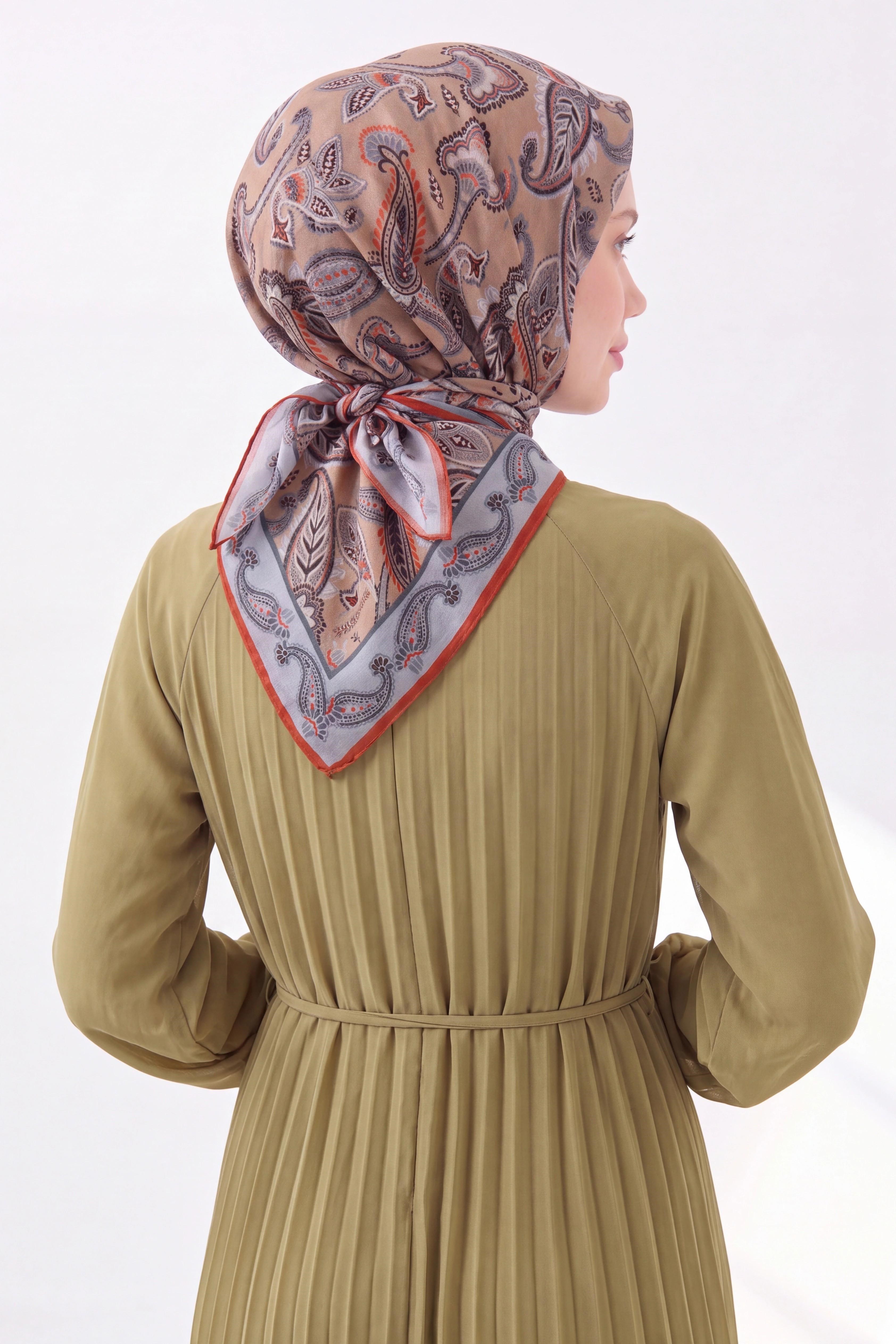 Soft Eşarp Şal Motif Karamel