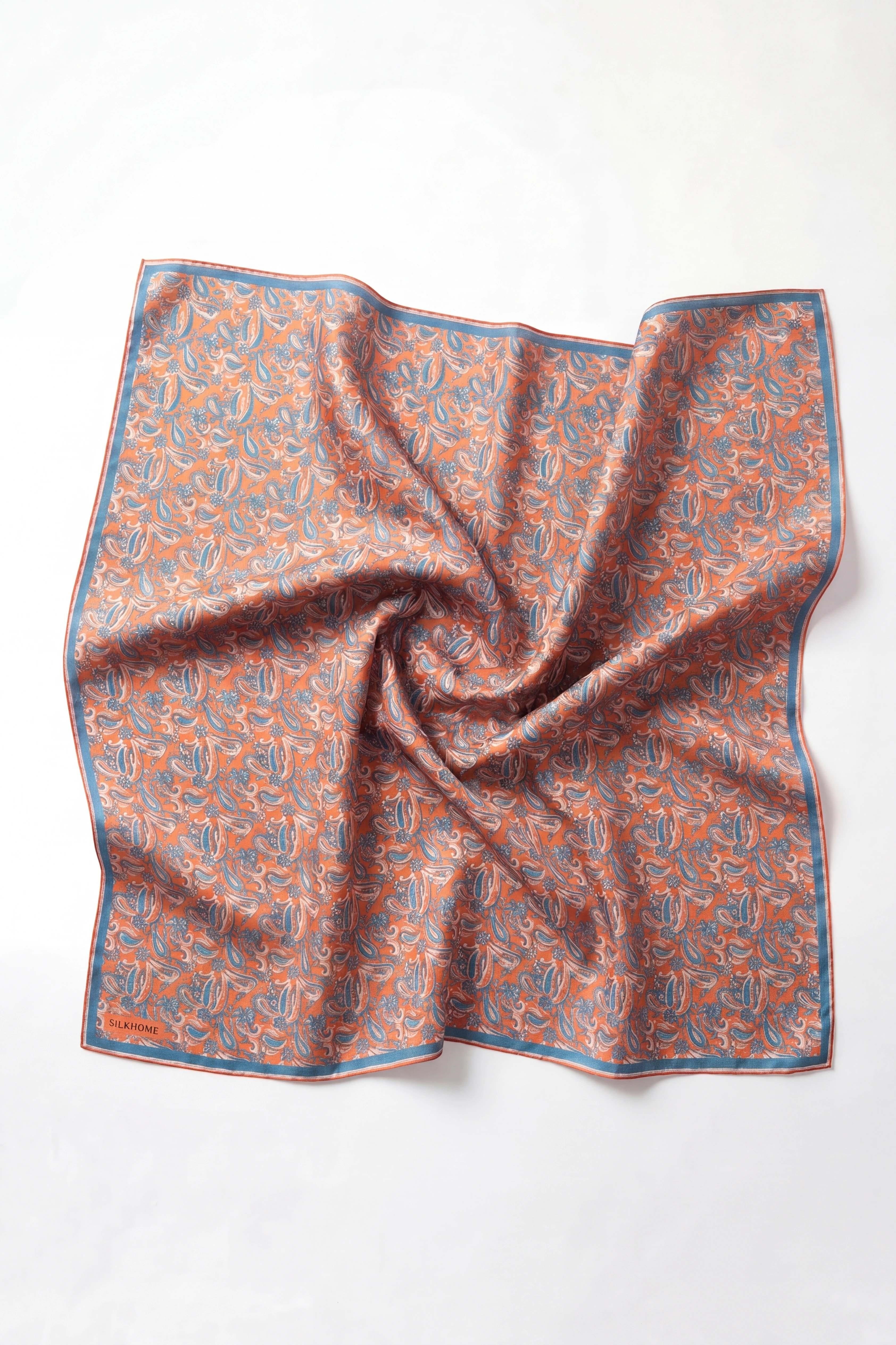 Soft Eşarp Şal Motif Turuncu 90x90