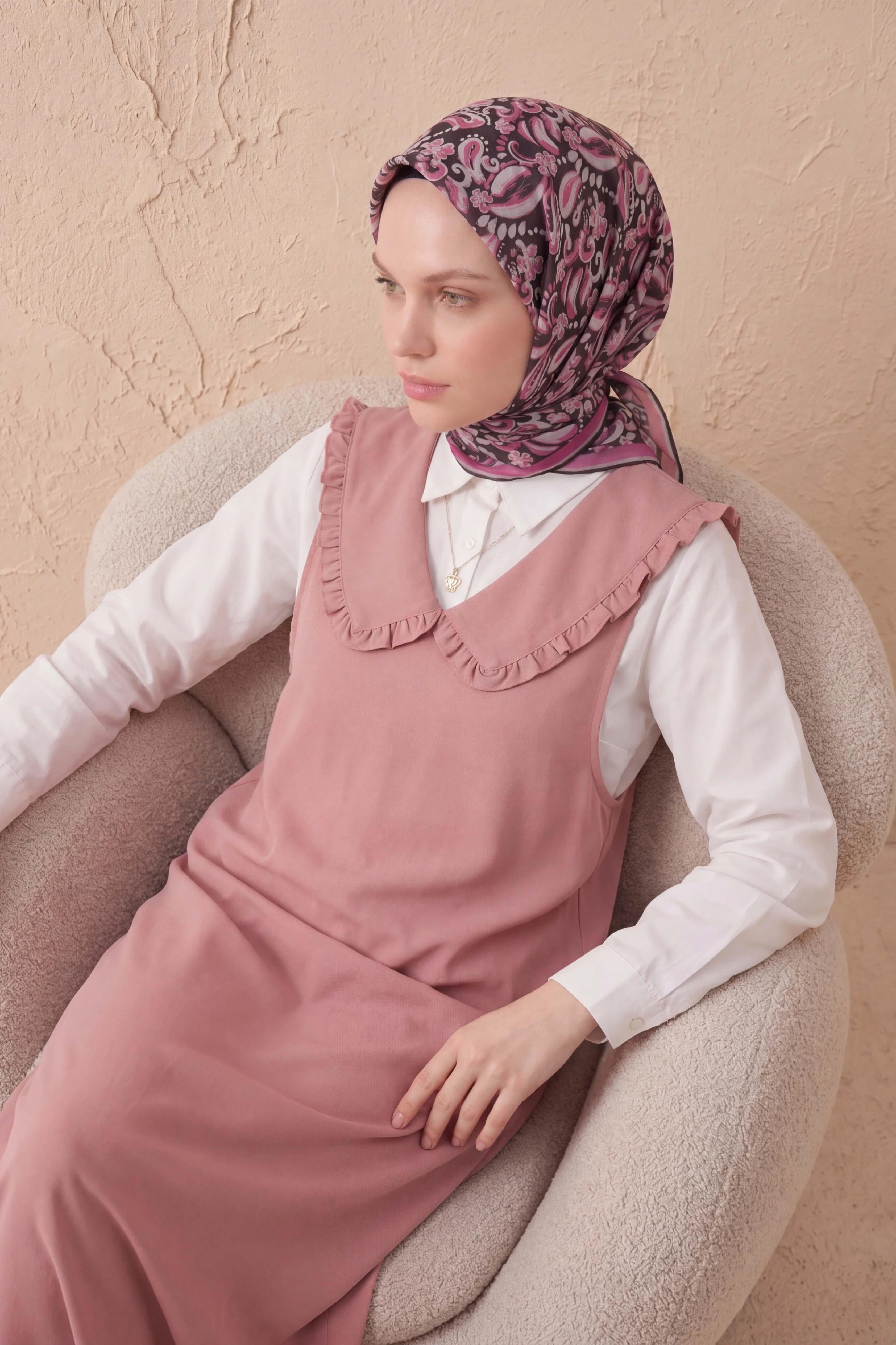 Soft Eşarp Şal Motif Yeşil 90x90