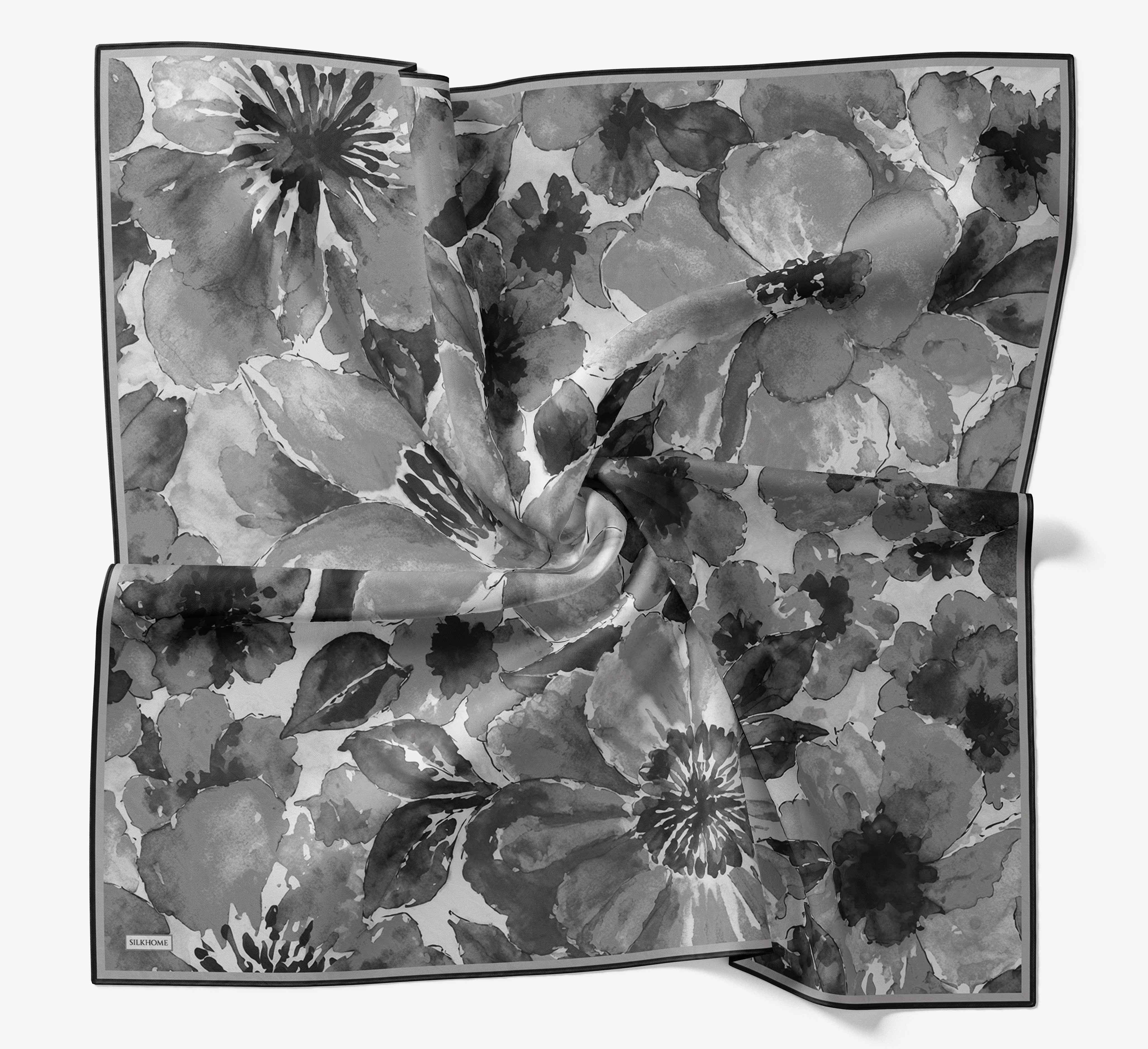 Soft Eşarp Suluboya Gri 90x90