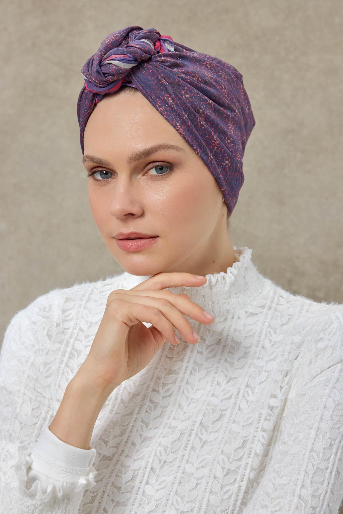 Tencel Monare Eşarp Geometrik Motif Desen Funda 90X90