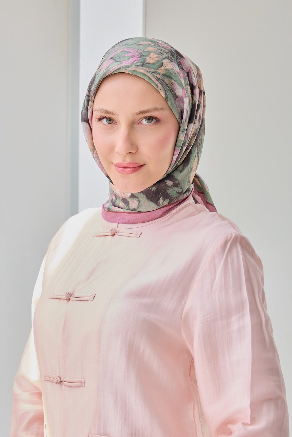 Velora Eşarp Fleur Yeşil