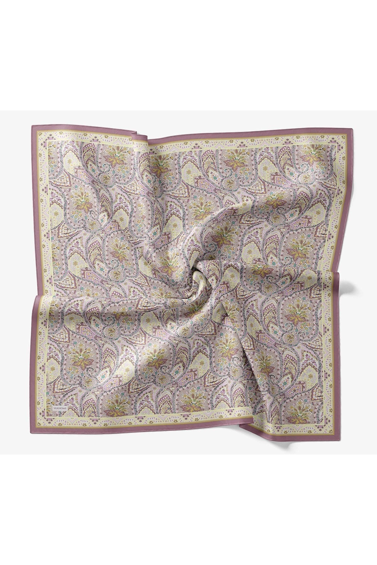 Velora Eşarp Vintage Paisley Koyu Pudra
