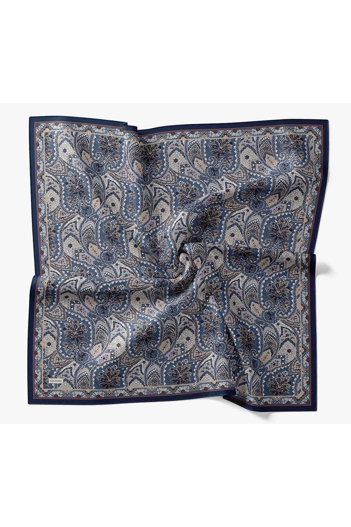 Velora Eşarp Vintage Paisley Lacivert