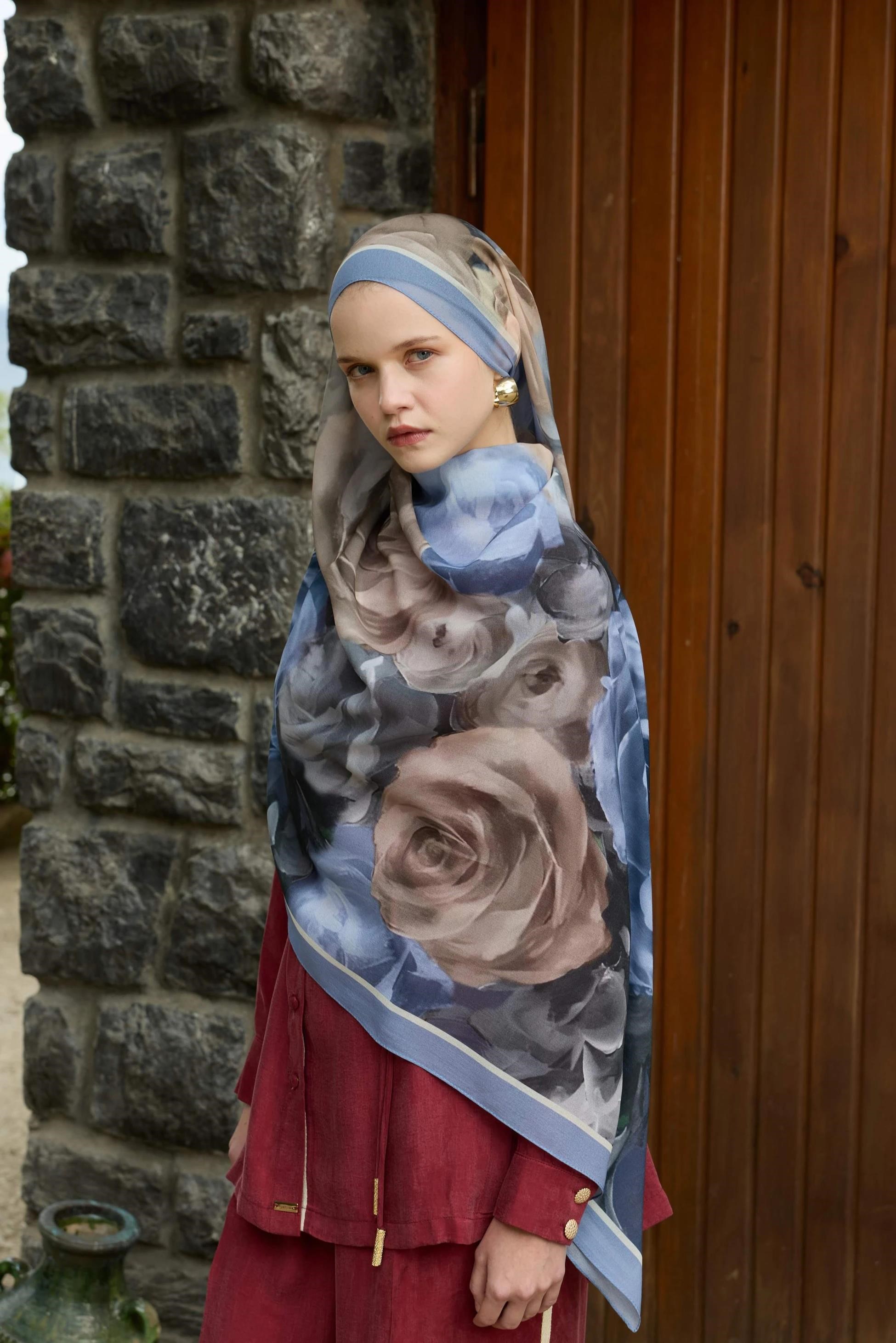 Winter Bloom Qupra Şal 30002
