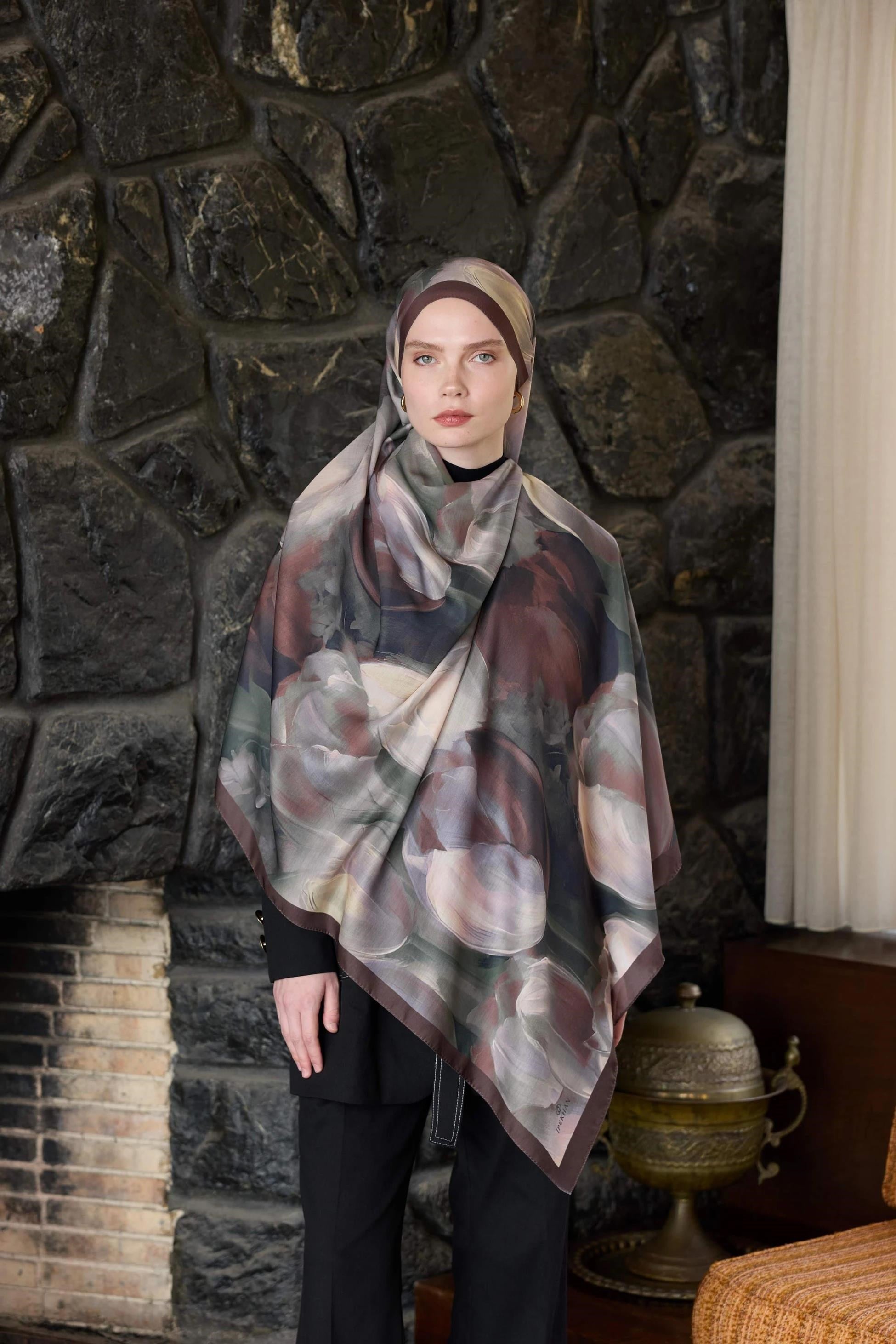 Winter Bloom Soft Şal 3067-10096