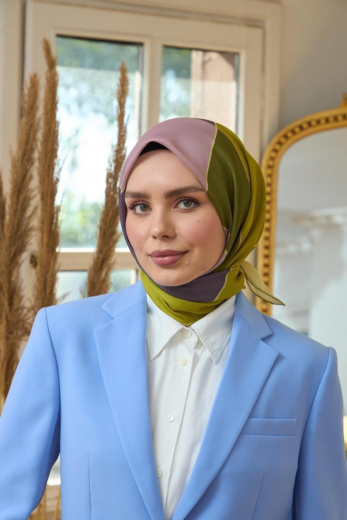 Yaz Işıltısı Koleksiyonu Soft Eşarp Haki Yağ Yeşili 1190-08