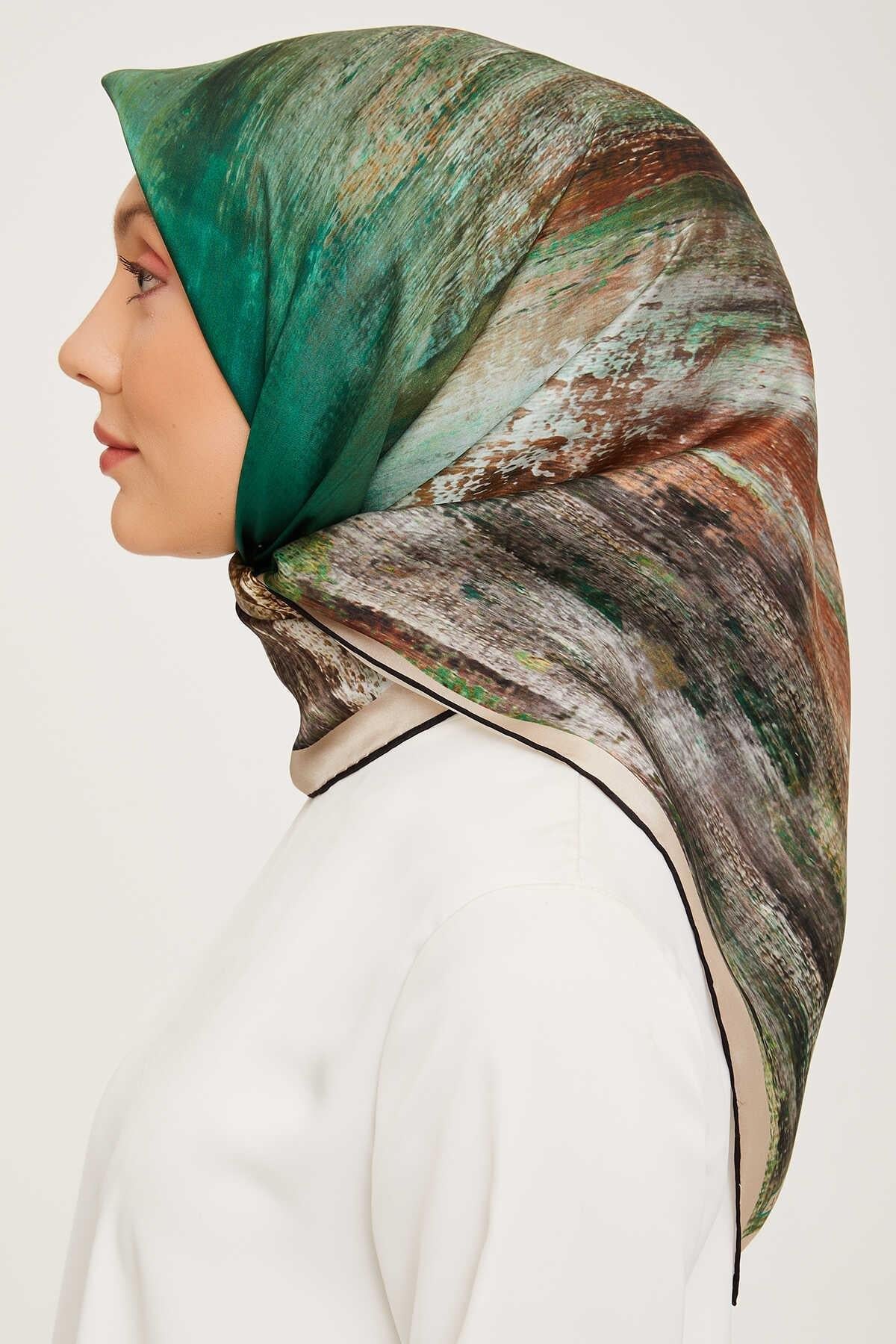 Armine Nostalji Serisi Twill İpek Eşarp 9012-02NT