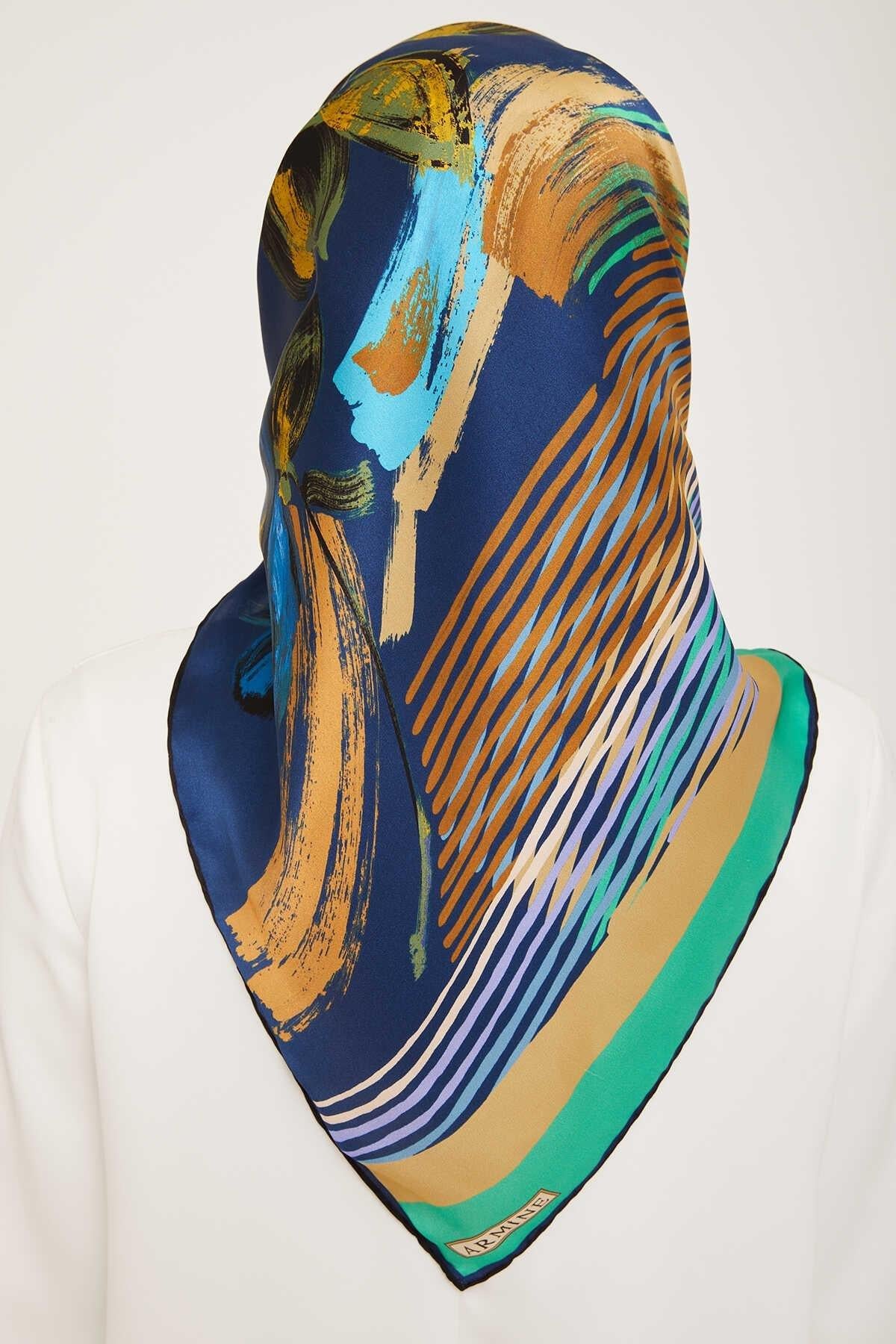 Armine Nostalji Serisi Twill İpek Eşarp 9047-36NT