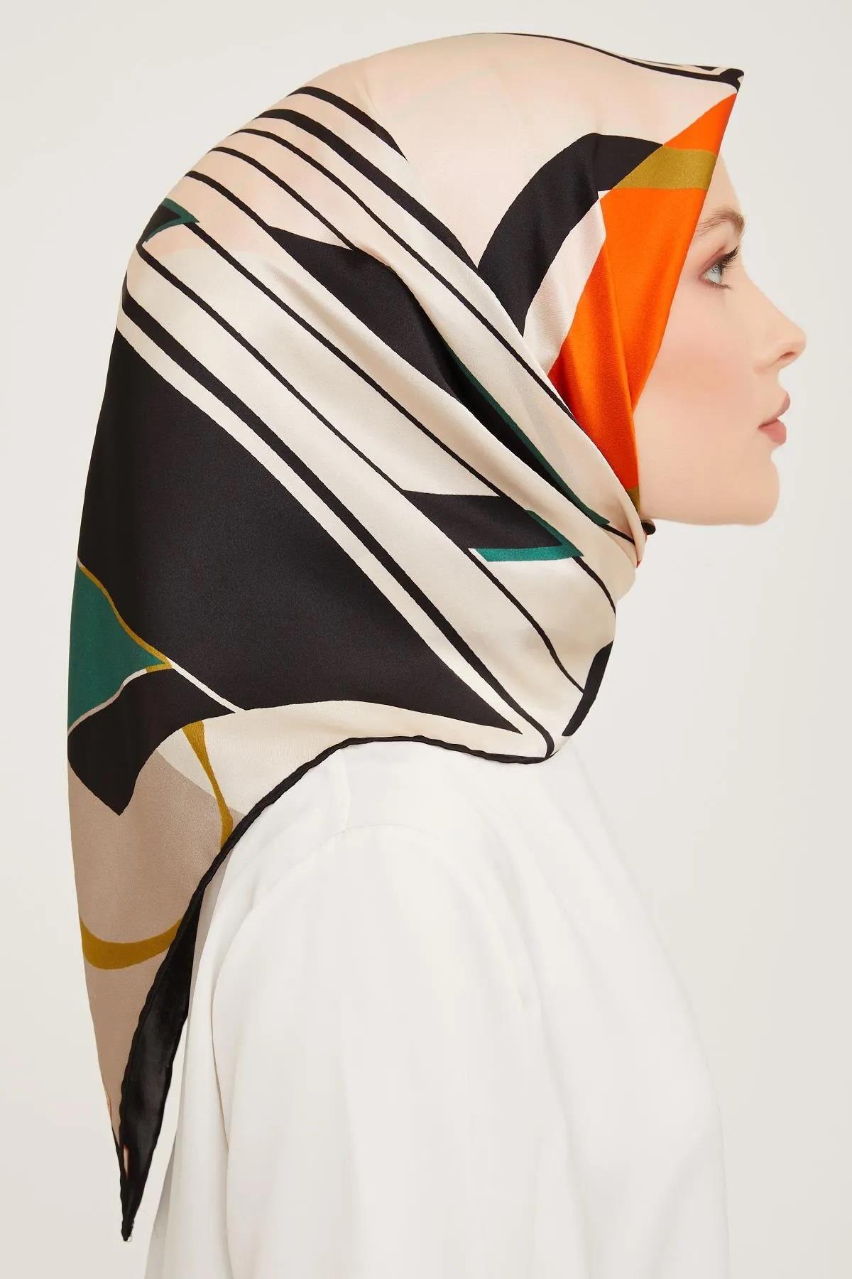 Armine Nostalji Serisi Twill İpek Eşarp 9050-04NT