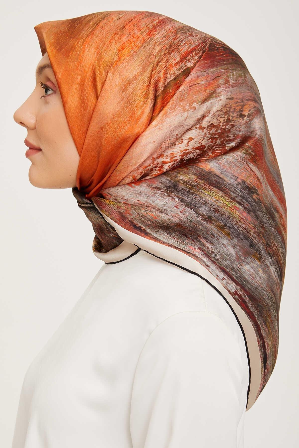 Armine Nostalji Serisi Twill İpek Eşarp 9012-01NT