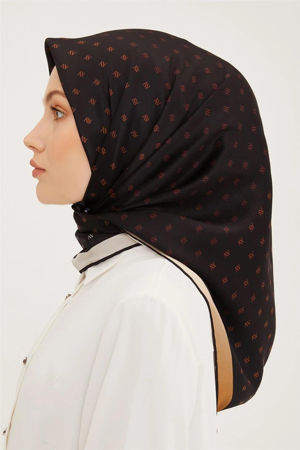 Armine Nostalji Serisi Twill İpek  Eşarp 8936D-02