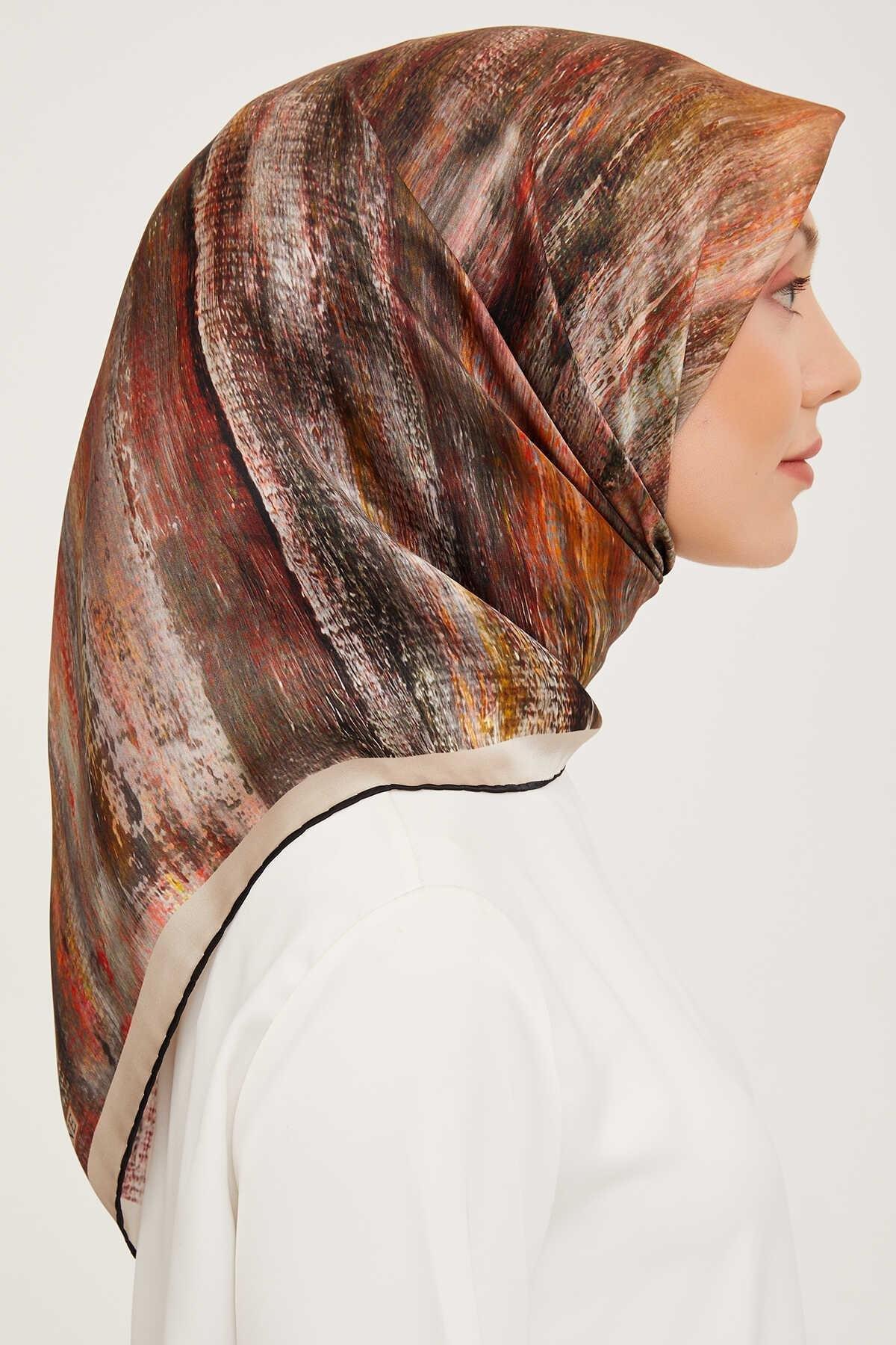 Armine Nostalji Serisi Twill İpek Eşarp 9012-01NT