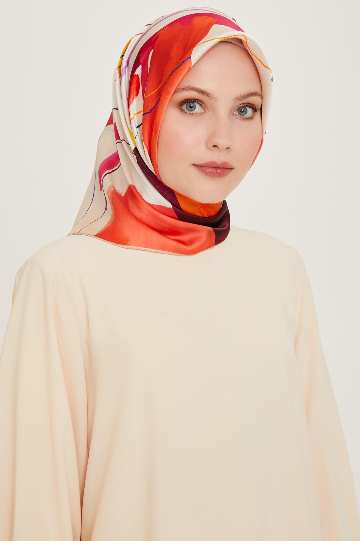 Armine Sura İpek Eşarp 9241-35