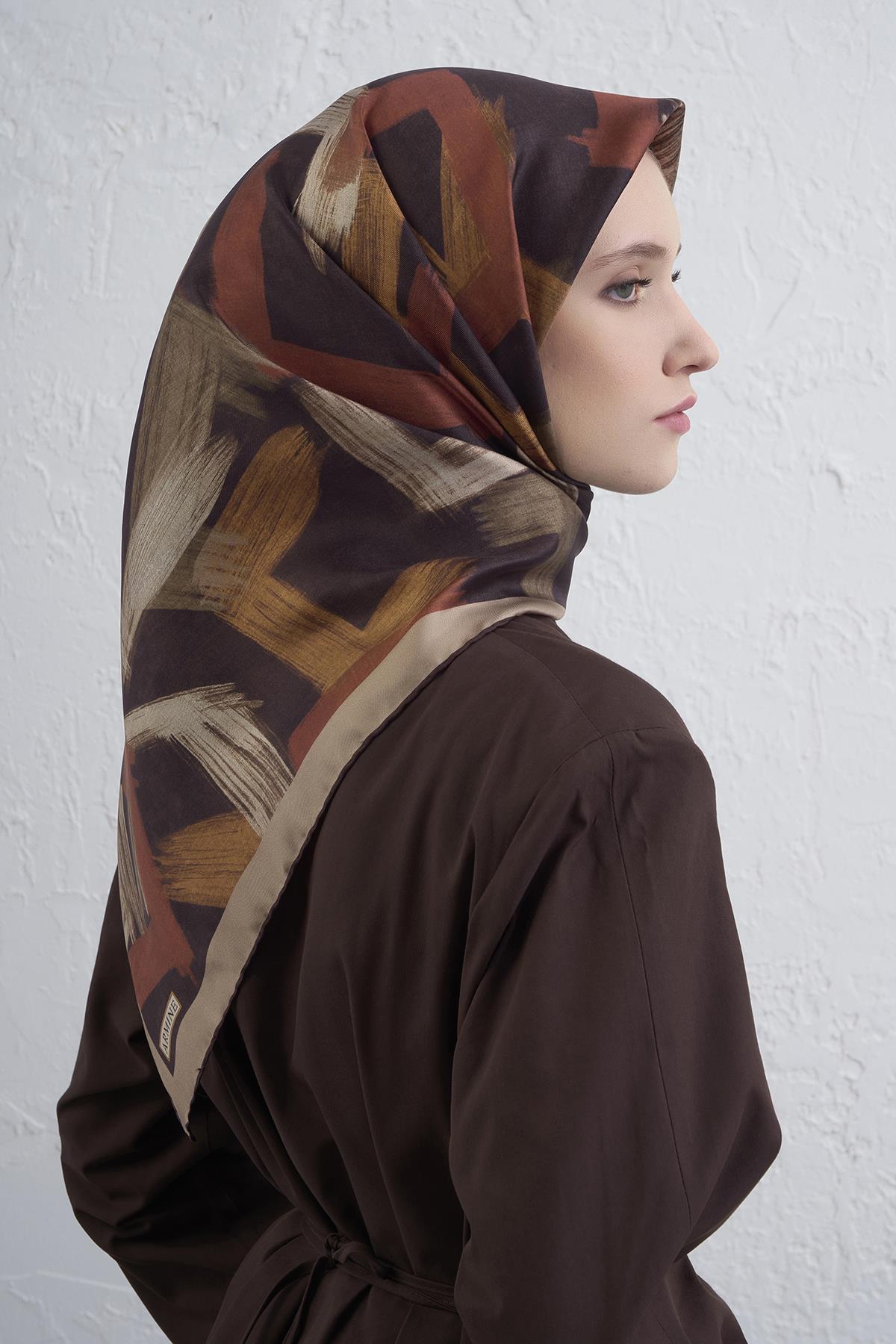 Armine Sura İpek Eşarp 9413-35