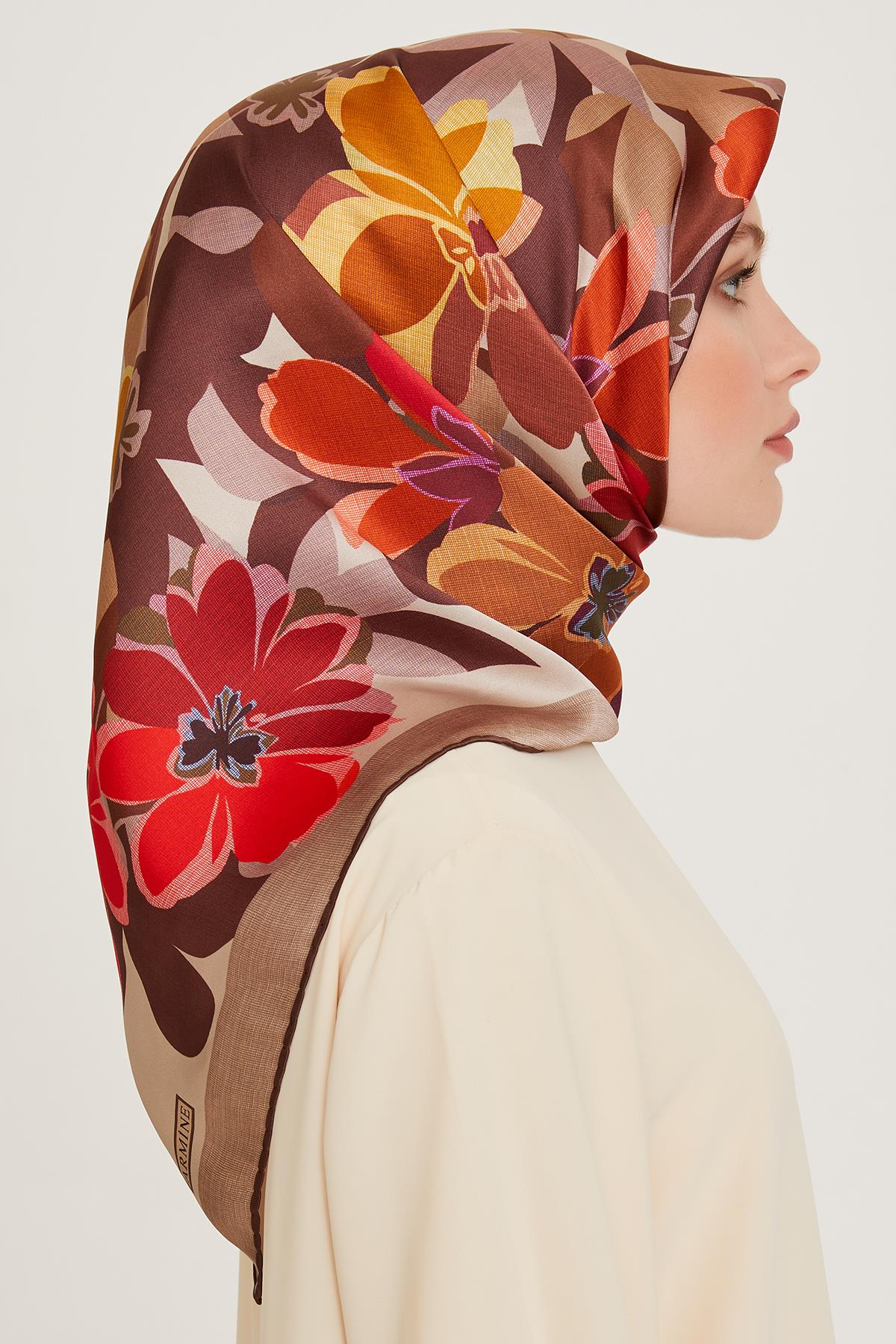 Armine Twill İpek Eşarp 9238-80T