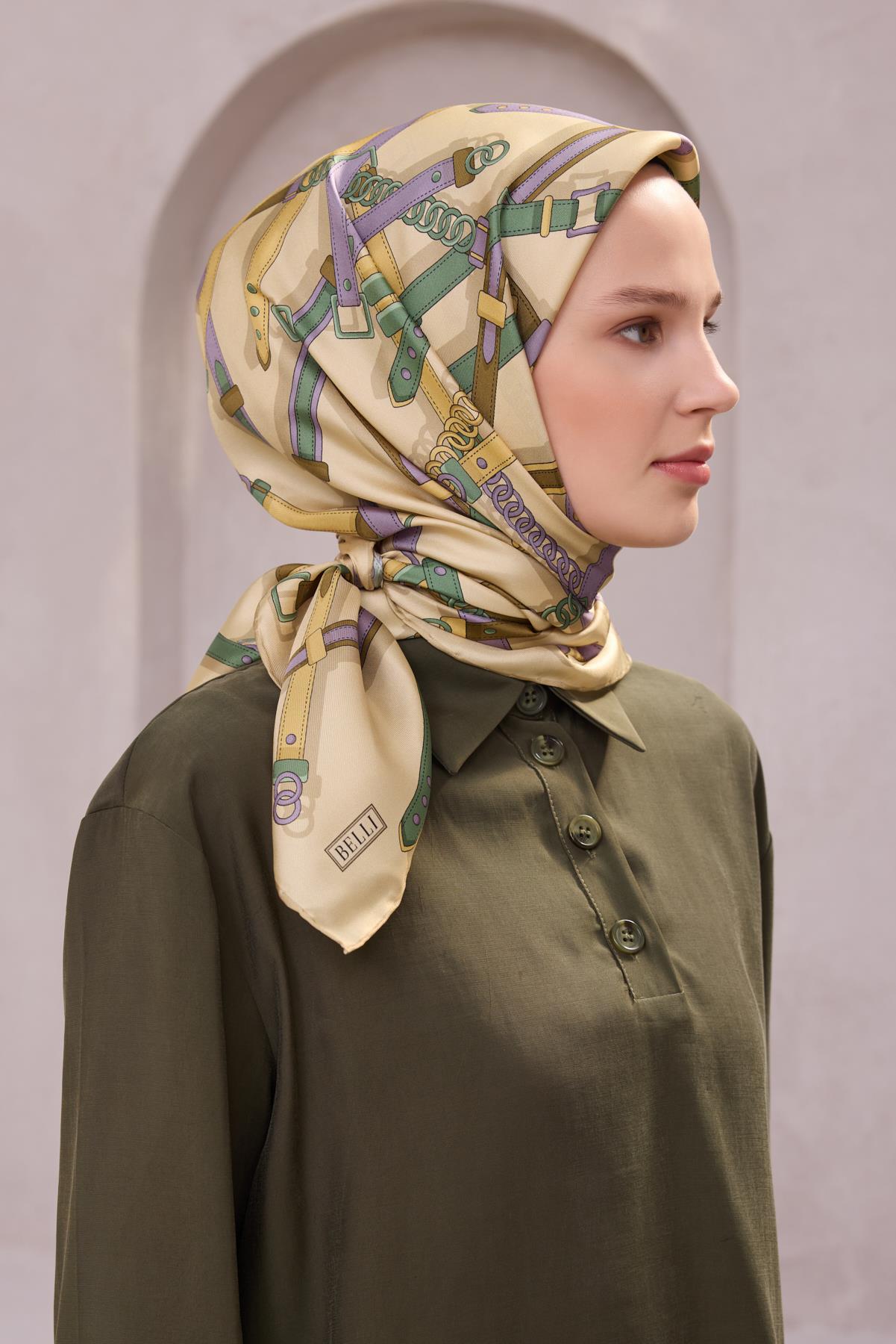 Belli Twill İpek Eşarp 4200-02