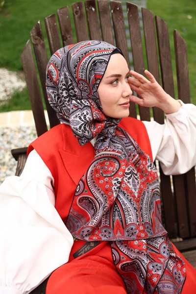 %100 Vual İpek Şal 441001-12