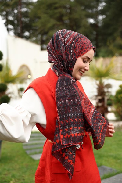 %100 Vual İpek Şal 441002-10
