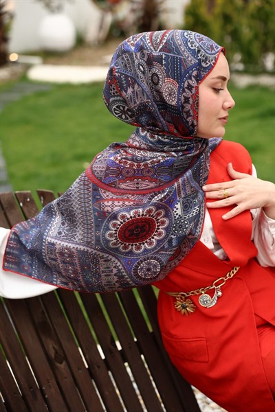 %100 Vual İpek Şal 441002-13