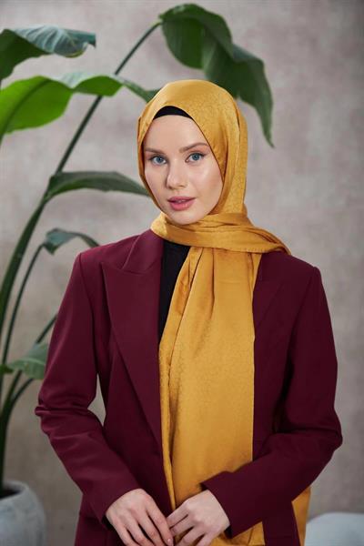 Alesa Desen İpeksi Jakar Şal Altuni 9003-09