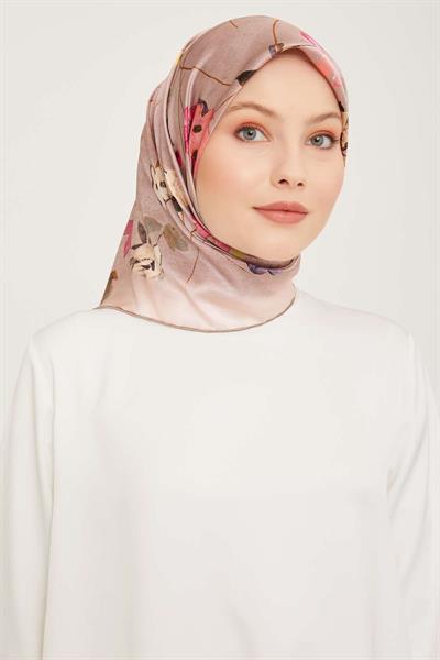 Armine - İpek Eşarp 2023/2024 Sonbahar Kış Sura İpek Pudra Pembe 9048-08