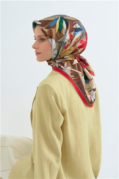 Armine  Saf İpek Twill Eşarp 9500D 86