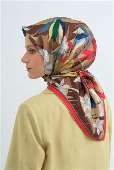 Armine  Saf İpek Twill Eşarp 9500D 86