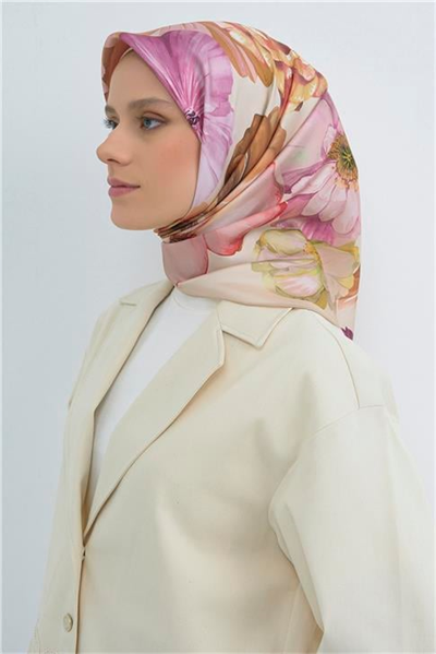 Armine  Saf İpek Twill Eşarp 9503D 01