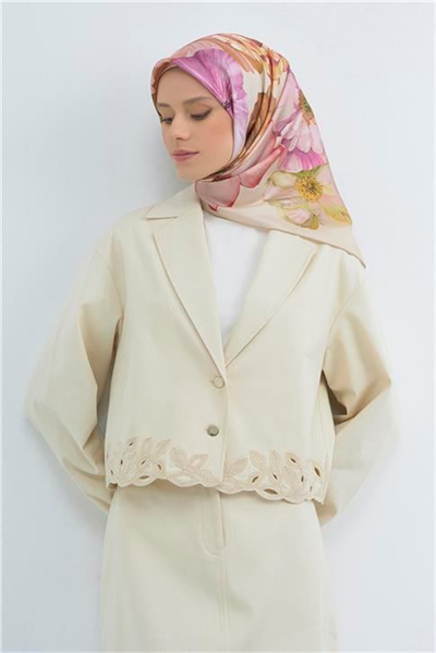 Armine  Saf İpek Twill Eşarp 9503D 01