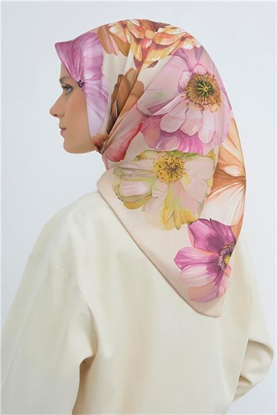 Armine  Saf İpek Twill Eşarp 9503D 01
