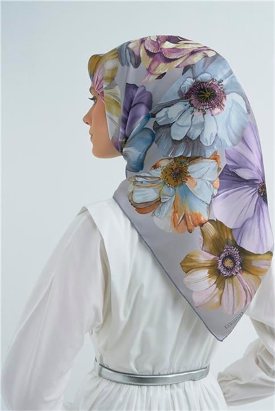Armine  Saf İpek Twill Eşarp 9503D 04