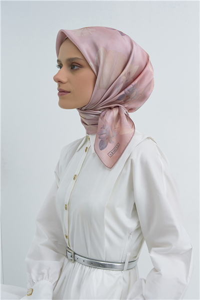 Armine  Saf İpek Twill Eşarp 9505D 01