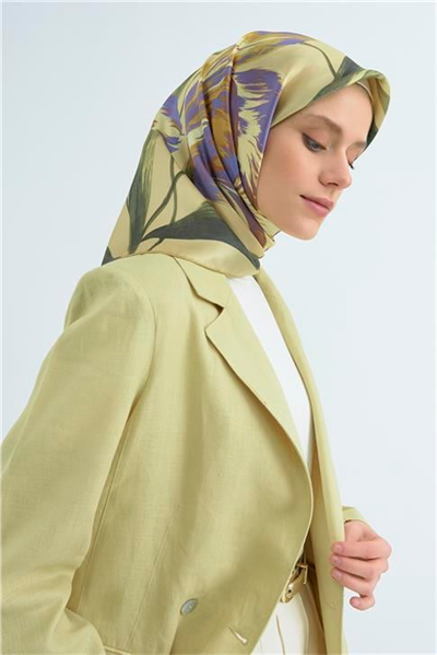 Armine  Saf İpek Twill Eşarp 9506D 01