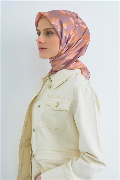 Armine  Saf İpek Twill Eşarp 9507D 01