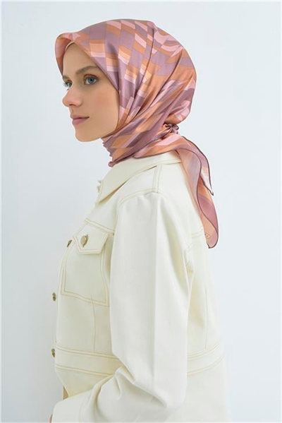 Armine  Saf İpek Twill Eşarp 9507D 01