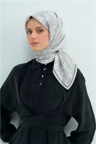 Armine  Saf İpek Twill Eşarp 9508D 01