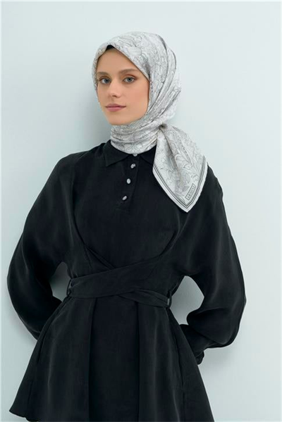 Armine  Saf İpek Twill Eşarp 9508D 01