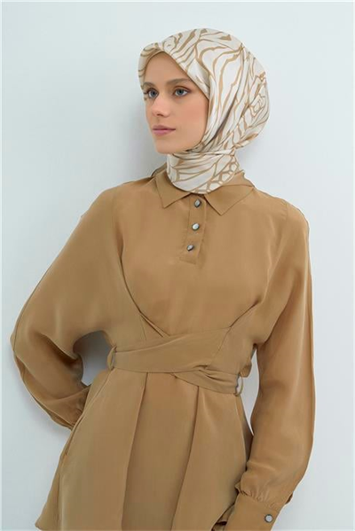Armine  Saf İpek Twill Eşarp 9511D 02