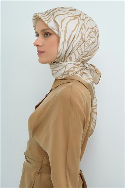 Armine  Saf İpek Twill Eşarp 9511D 02