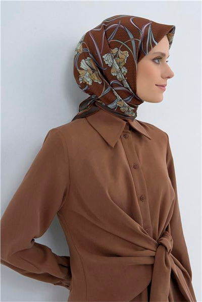 Armine  Saf İpek Twill Eşarp 9512D 54