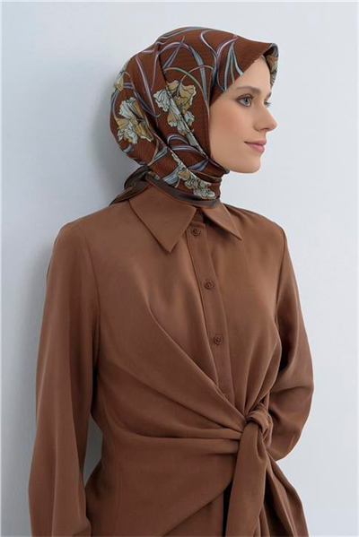 Armine  Saf İpek Twill Eşarp 9512D 54