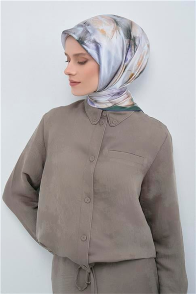 Armine  Saf İpek Twill Eşarp 9515D 01