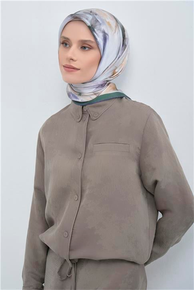 Armine  Saf İpek Twill Eşarp 9515D 01