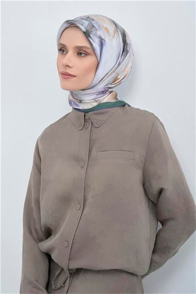 Armine  Saf İpek Twill Eşarp 9515D 01