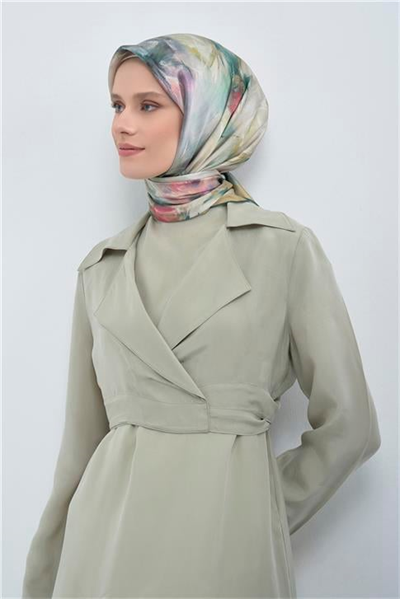 Armine  Saf İpek Twill Eşarp 9515D 02