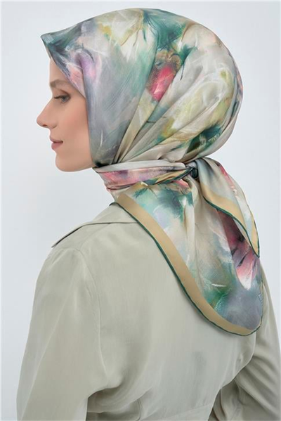 Armine  Saf İpek Twill Eşarp 9515D 02
