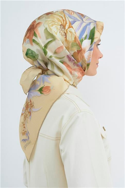 Armine  Saf İpek Twill Eşarp 9516D 03
