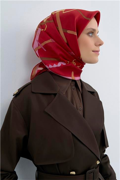 Armine  Saf İpek Twill Eşarp 9517D 54